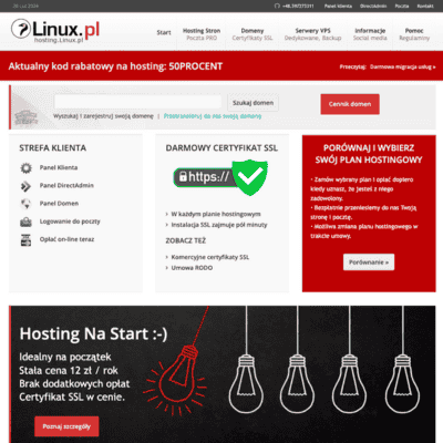 hosting linux pl